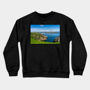 A  view from RSPB Ramsey Island, Pembrokeshire Crewneck Sweatshirt